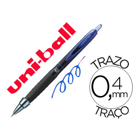 BOLIGRAFO UNI-BALL ROLLER UMN-307 RETRACTIL 0,7 MM TINTA GEL AZUL