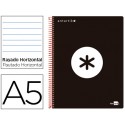 BLOC ESPIRAL LIDERPAPEL A5 MICRO ANTARTIK TAPA POLIPROPILENO 120 H 100G HORI ZONTAL 5 BANDAS 6 COLOR