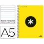 BLOC ESPIRAL LIDERPAPEL A5 MICRO ANTARTIK TAPA POLIPROPI LENO 120 H 100G HORIZONTAL 5 BANDAS 6 TALAD