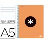 BLOC ESPIRAL LIDERPAPEL A5 MICRO ANTARTIK TAPA POLIPROPI LENO 120 H 100G HORIZONTAL 5 BANDAS 6 TALAD