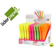 MARCADOR DE CERA GEL LIDERPAPEL FLUORESCENTE 4 COLORES SURTIDOS