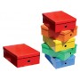 CAJA FAST-PAPERFLOW CARTON FORRADO COLOR LINE 130X280X365 MM COLORES SURTIDOS