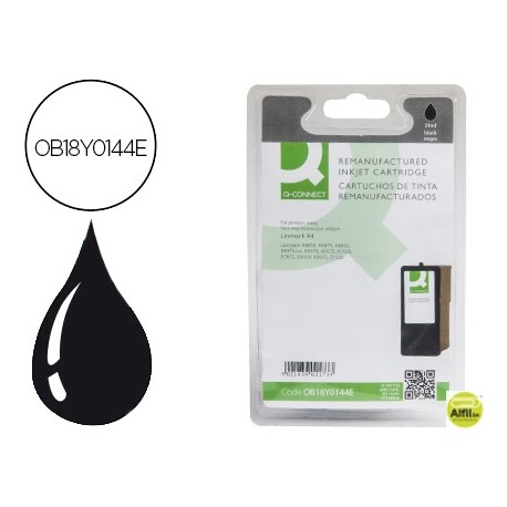 INK-JET Q-CONNECT COMPATIBLE LEXMARK Z1520 X48506570/9350/9570 NEGRO N. 44 -540PAG-