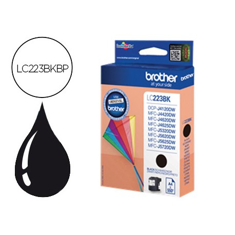 INK-JET BROTHER LC-223CBP BLACK -550 PAG- DCP4120DW MFCJ4420DW MFCJ4620DW MFCJ5320DW
