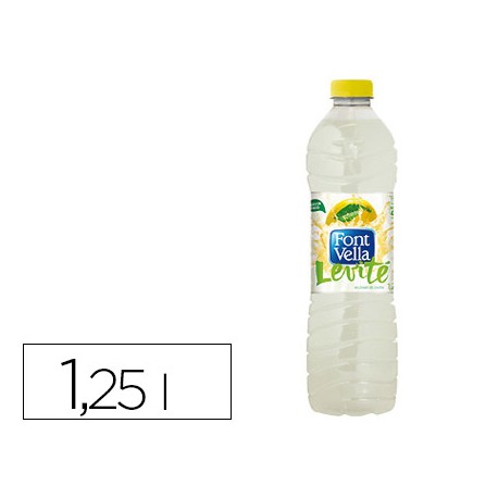 AGUA MINERAL NATURAL CON ZUMO DE LIMON FONT VELLA BOTELLA DE 1,25L