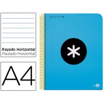 BLOC ESPIRAL LIDERPAPEL A4 MICRO ANTARTIK TAPA POLIPROPI LENO 120 H 100G HORIZONTAL 5 BANDAS 4 TALAD