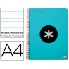 BLOC ESPIRAL LIDERPAPEL A4 MICRO ANTARTIK TAPA POLIPRO PILENO 120 H 100G HORIZONTAL 5 BANDAS 4 TALAD