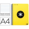 BLOC ESPIRAL LIDERPAPEL A4 MICRO ANTARTIK TAPA POLIPRO PILENO 120 H 100G HORIZONTAL 5BANDAS 4 TALADR