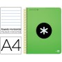 BLOC ESPIRAL LIDERPAPEL A4 MICRO ANTARTIK TAPA POLIPRO PILENO 120 H 100G HORIZONTAL 5BANDAS 4TALADRO