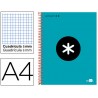BLOC ESPIRAL LIDERPAPEL A4 MICRO ANTARTIK TAPA FORRADA 120 H 100G CUADRO 5 MM 5BANDAS4 TALADROS COLO