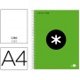 BLOC ESPIRAL LIDERPAPEL A4 MICRO ANTARTIK TAPA FORRADA 120 H 100G LISO CON BANDAS 4 TALADROS COLOR V