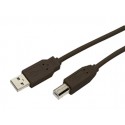 CABLE USB 2.0 MEDIARANGE PARA IMPRESORA TIPO A-B LONGITUD 3 MT COLOR NEGRO