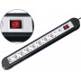 REGLETA 8 TOMAS MEDIARANGE BLANCA CON INTERRUPTOR LONGITUD CABLE 1,4M