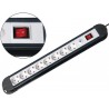 REGLETA 8 TOMAS MEDIARANGE BLANCA CON INTERRUPTOR LONGITUD CABLE 1,4M
