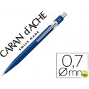PORTAMINAS CARAN D'ACHE 844 0,7MM CUERPO AZUL ZAFIRO ADORNOS CROMADOS