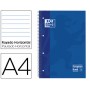 BLOC ESPIRAL OXFORD TAPA EXTRADURA MICROPERFORADO DIN A4 80 HOJAS RAYADO HORIZONTAL COLOR AZUL