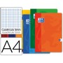 LIBRETA ESCOLAR OXFORD 48 H DIN A4 CUADRO 5 MM COLORES SURTIDOS