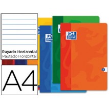 LIBRETA ESCOLAR OXFORD 48 H DIN A4 RAYADO HORIZONTAL COLORES SURTIDOS