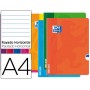 LIBRETA ESCOLAR OXFORD OPENFLEX TAPA FLEXIBLE OPTIK PAPER 48 HOJAS DIN A4 RAYADO HORIZONTAL COLORES
