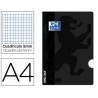 LIBRETA ESCOLAR OXFORD OPENFLEX TAPA FLEXIBLE OPTIK PAPER 48 HOJAS DIN A4 CUADRO 5 MM COLOR NEGRO
