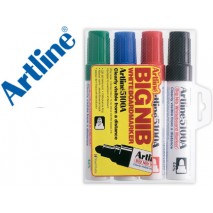 ROTULADOR ARTLINE PIZARRA EK-5100 COLORES SURTIDOS -PUNTA REDONDA 5 MM PETACA 4 COLORES NEGRO AZUL R
