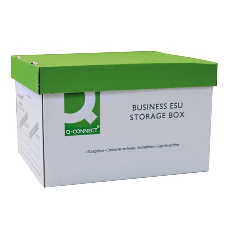 CAJON ARCHIVO DEFINITIVO Q-CONNECT CARTON MONTAJE AUTOMATICO MEDIDAS INTERIORES 327 X 387 X 250 MM