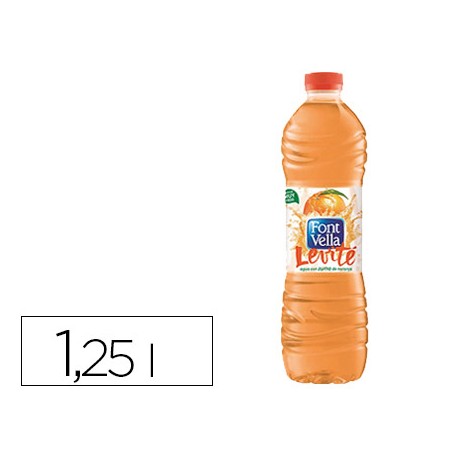 AGUA MINERAL NATURAL CON ZUMO DE NARANJA FONT VELLA BOTELLA DE 1,25L