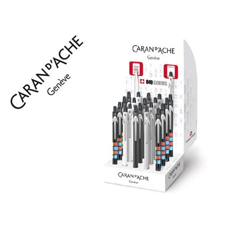 BOLIGRAFO CARAN D'ACHE 849 GENIUS EXPOSITOR 20 UNIDADES SURTIDAS PUNTERO TACTIL