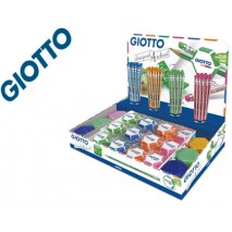 EXPOSITOR GIOTTO MATITA Y GIOTTO GOMMA 200X140X210 MM 12 LAPICES DE GRAFITO MATITA HB CON GOMA 48 GO