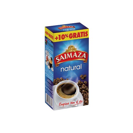 CAFE MOLIDO NATURAL SUPERIOR SAIMAZA PAQUETE DE 250 GR +10% GRATIS