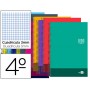 BLOC ESPIRAL LIDERPAPEL CUARTO DISCOVER TAPA CARTONCILLO 80 H 80G CUADRO 3 MM CON MARGEN COLORES