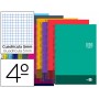 BLOC ESPIRAL LIDERPAPEL CUARTO DISCOVER TAPA CARTONCILLO 80 H 80G CUADRO 5 MM CON MARGEN COLORES