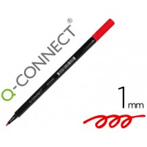 ROTULADOR Q-CONNECT PUNTA DE FIBRA ROJO - PUNTA REDONDA 1 MM