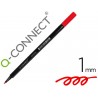 ROTULADOR Q-CONNECT PUNTA DE FIBRA ROJO - PUNTA REDONDA 1 MM