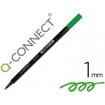 ROTULADOR Q-CONNECT PUNTA DE FIBRA VERDE - PUNTA REDONDA 1 MM