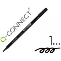 ROTULADOR Q-CONNECT PUNTA DE FIBRA NEGRO - PUNTA REDONDA 1 MM