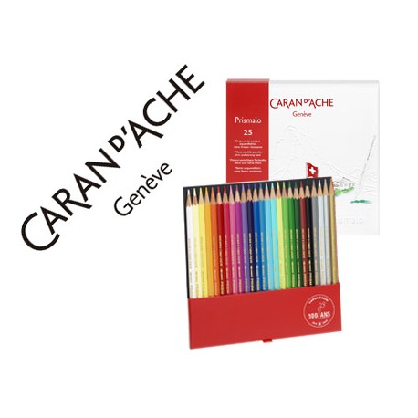 LAPICES CARAN D'ACHE DE COLORES PRISMALO CAJA DE 25 UNIDADES EDICION LIMITADA 2015