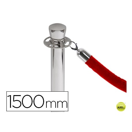 CORDON TRENZADO ROJO 1500 MM PARA POSTE SEPARADOR