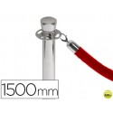 CORDON TRENZADO ROJO 1500 MM PARA POSTE SEPARADOR