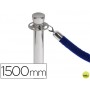 CORDON TRENZADO AZUL 1500 MM PARA POSTE SEPARADOR