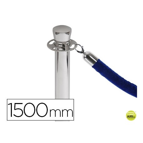 CORDON TRENZADO AZUL 1500 MM PARA POSTE SEPARADOR