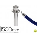 CORDON TRENZADO AZUL 1500 MM PARA POSTE SEPARADOR