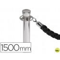 CORDON TRENZADO NEGRO 1500 MM PARA POSTE SEPARADOR