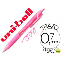 BOLIGRAFO UNI-BALL ROLLER JETSTREAM  SXN157C RETRACTIL 0,7 MM  COLOR ROSA
