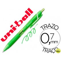 BOLIGRAFO UNI-BALL ROLLER JETSTREAM SXN157C RETRACTIL  0,7 MM COLOR  VERDE CLARO