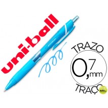 BOLIGRAFO UNI-BALL ROLLER JETSTREAM SXN157C RETRACTIL 0,7 MM  COLOR AZUL  CLARO