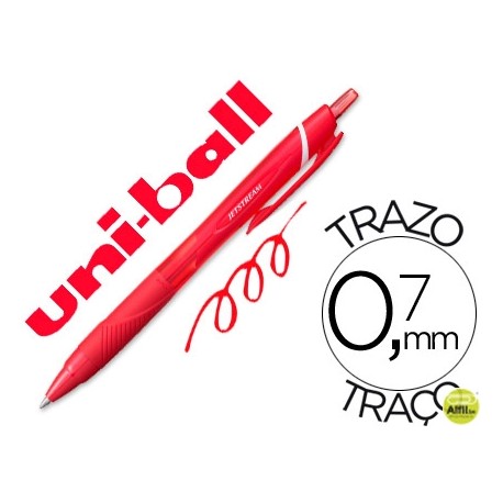 BOLIGRAFO UNI-BALL ROLLER JETSTREAM  SXN157C RETRACTIL 0,7 MM COLOR  ROJO