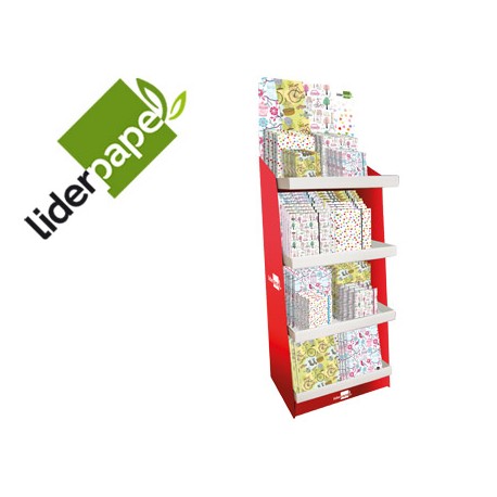EXPOSITOR FANTASIA LIDERPAPEL COLECCION SPRINGTIME 80 UNIDADES SURTIDAS 2015 57X40X130 CM