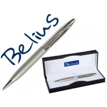 BOLIGRAFO BELIUS VADUZ CROMADO Y PLATEADO EN ESTUCHE