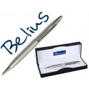 BOLIGRAFO BELIUS VADUZ CROMADO Y PLATEADO EN ESTUCHE